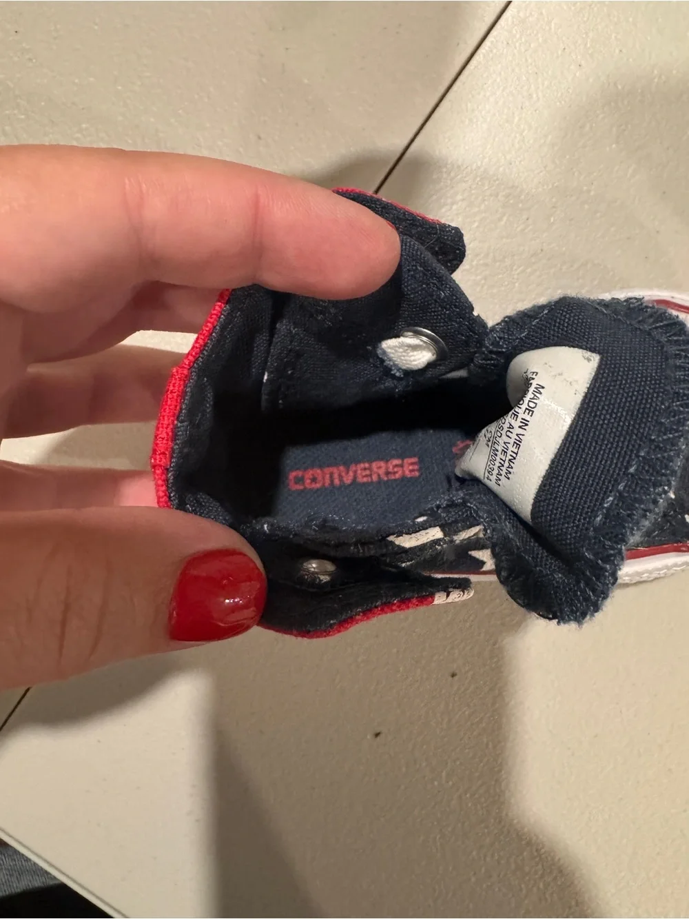 Converse Kids Red, White & Blue Star High Top Sneakers